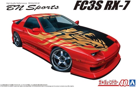 Aoshima Mazda BNSPORTS FC3S RX-7 Scale Model Kit