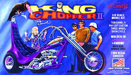 Atlantis Tom Daniel King Chopper II 1/8 Scale Motorcycle Plastic Model Kit