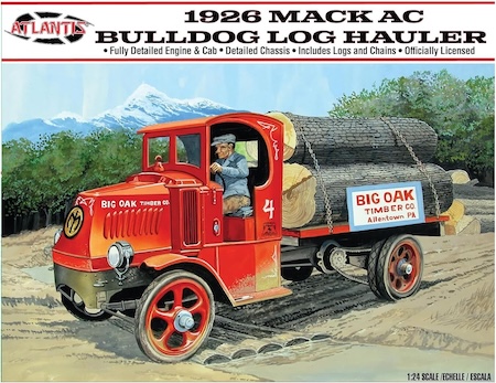 Atlantis  Scale mack truck logger Plastic Model  Kit