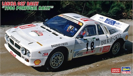 Hasegawa Lancia 037 Rally 1986 Portuguese Rally Plastic Model 