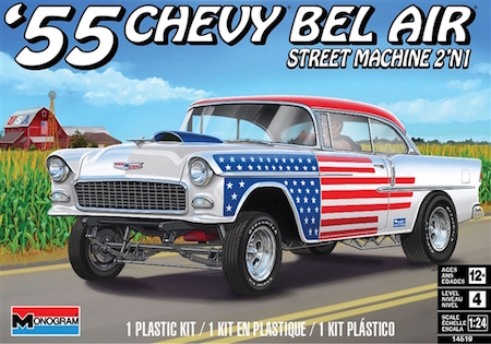 Revell 85-4519 1/24 55 Bel Air Street Mac Model Kit