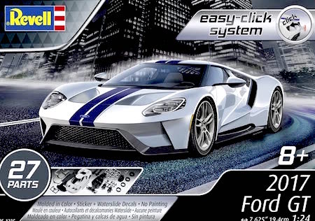 Revell Ford GT Model Car Kit Easy-Click Model