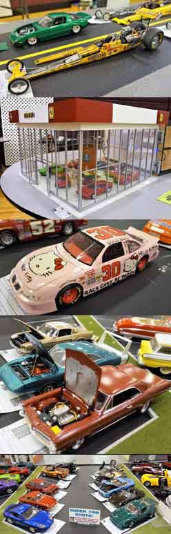 car model display at show